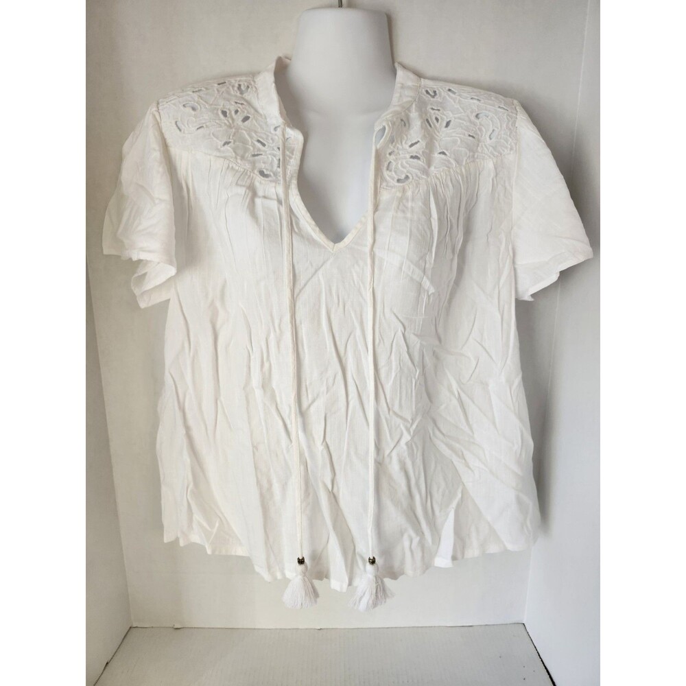Knox Rose Size Medium White Blouse